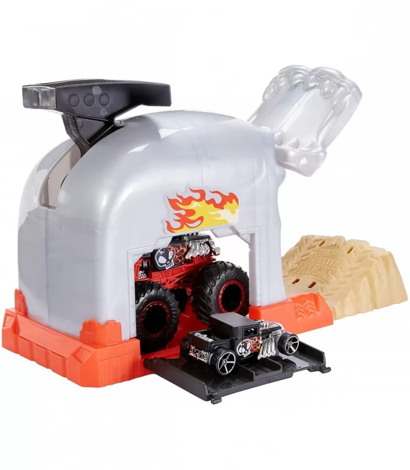 Hot wheels lansator monster truck craniul cu doua masinute, varsta de la 3 ani la 10 ani [4]