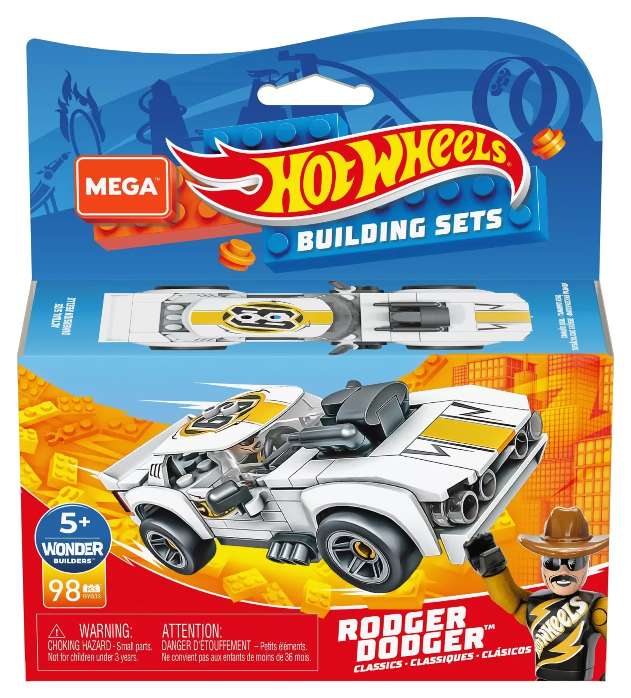 Hot wheels mega masinuta construibila rodger dodger, varsta de la 5 ani la 12 ani [1]
