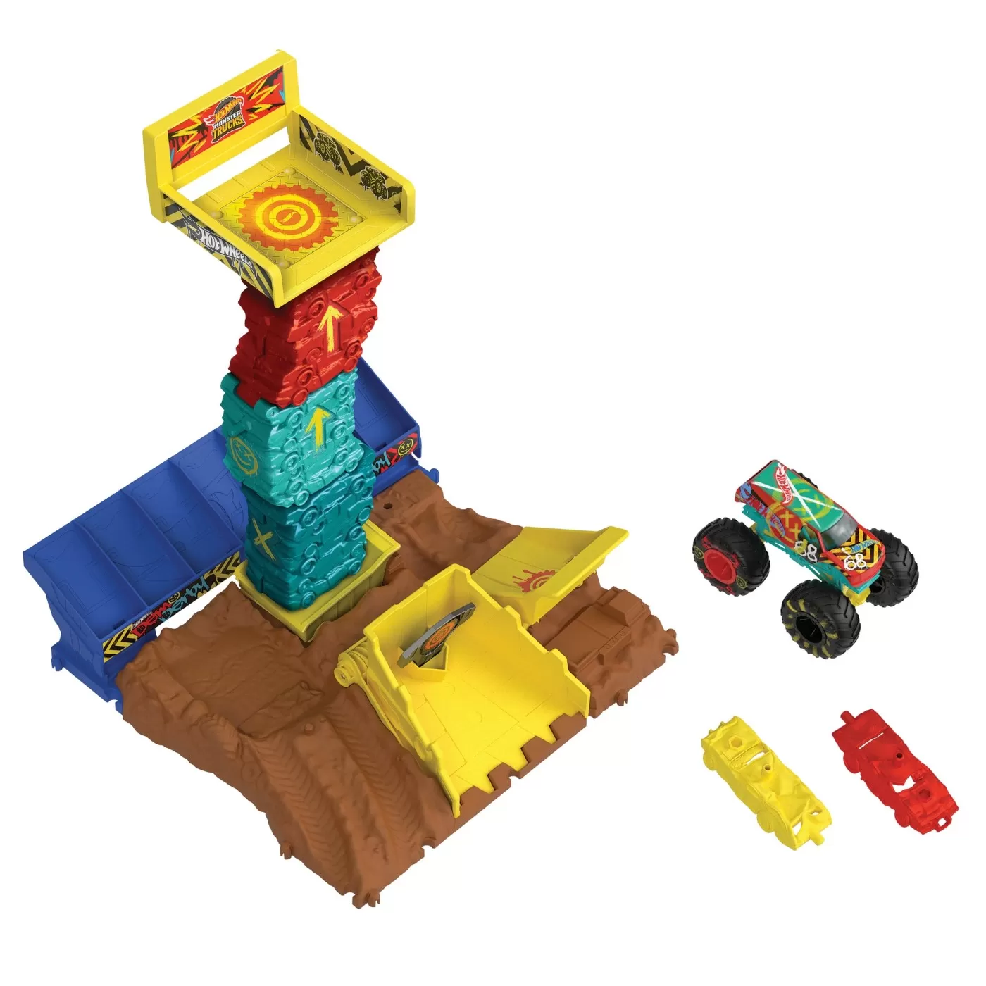 Hot wheels monster truck arena smashers provocarea saritura cu masina, varsta de la 4 ani la 10 ani [9]