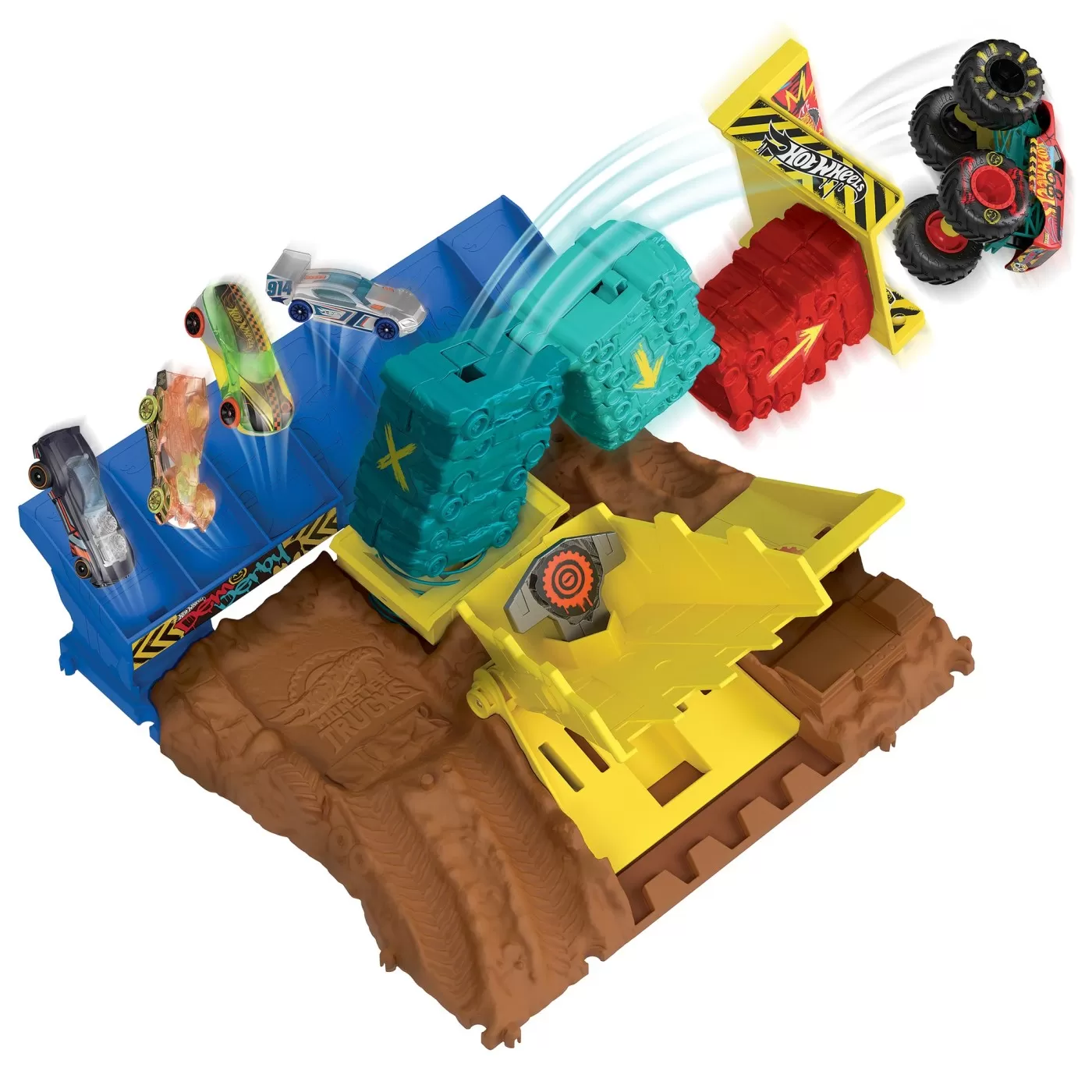 Hot wheels monster truck arena smashers provocarea saritura cu masina, varsta de la 4 ani la 10 ani [6]