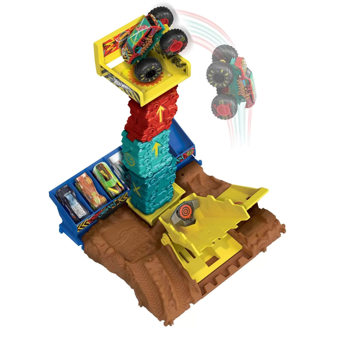 Hot wheels monster truck arena smashers provocarea saritura cu masina, varsta de la 4 ani la 10 ani [4]