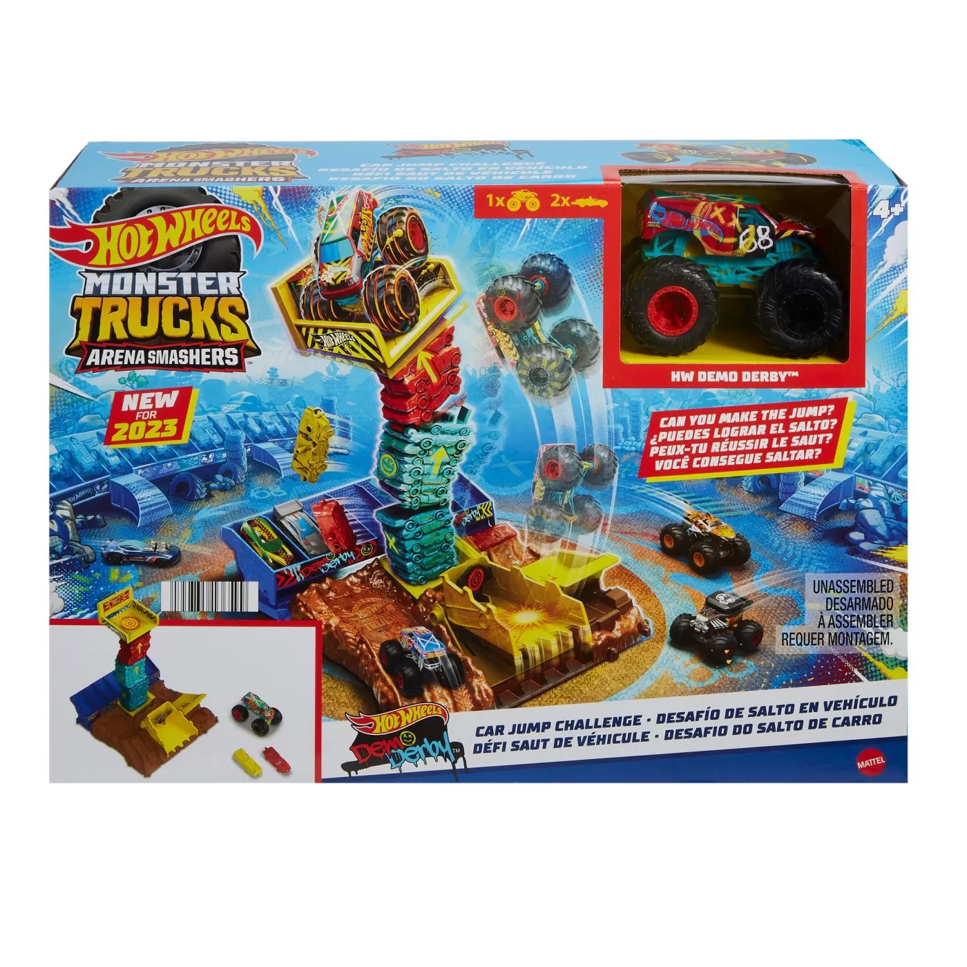 Hot wheels monster truck arena smashers provocarea saritura cu masina, varsta de la 4 ani la 10 ani [1]