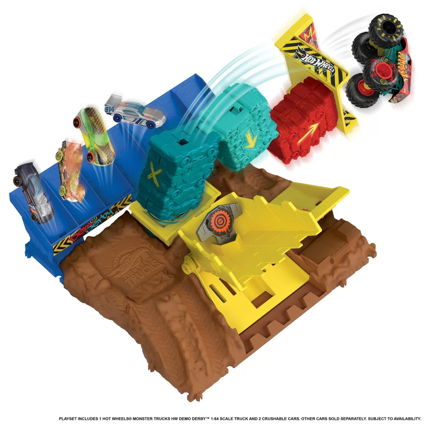 Hot wheels monster truck arena smashers provocarea saritura cu masina, varsta de la 4 ani la 10 ani [8]