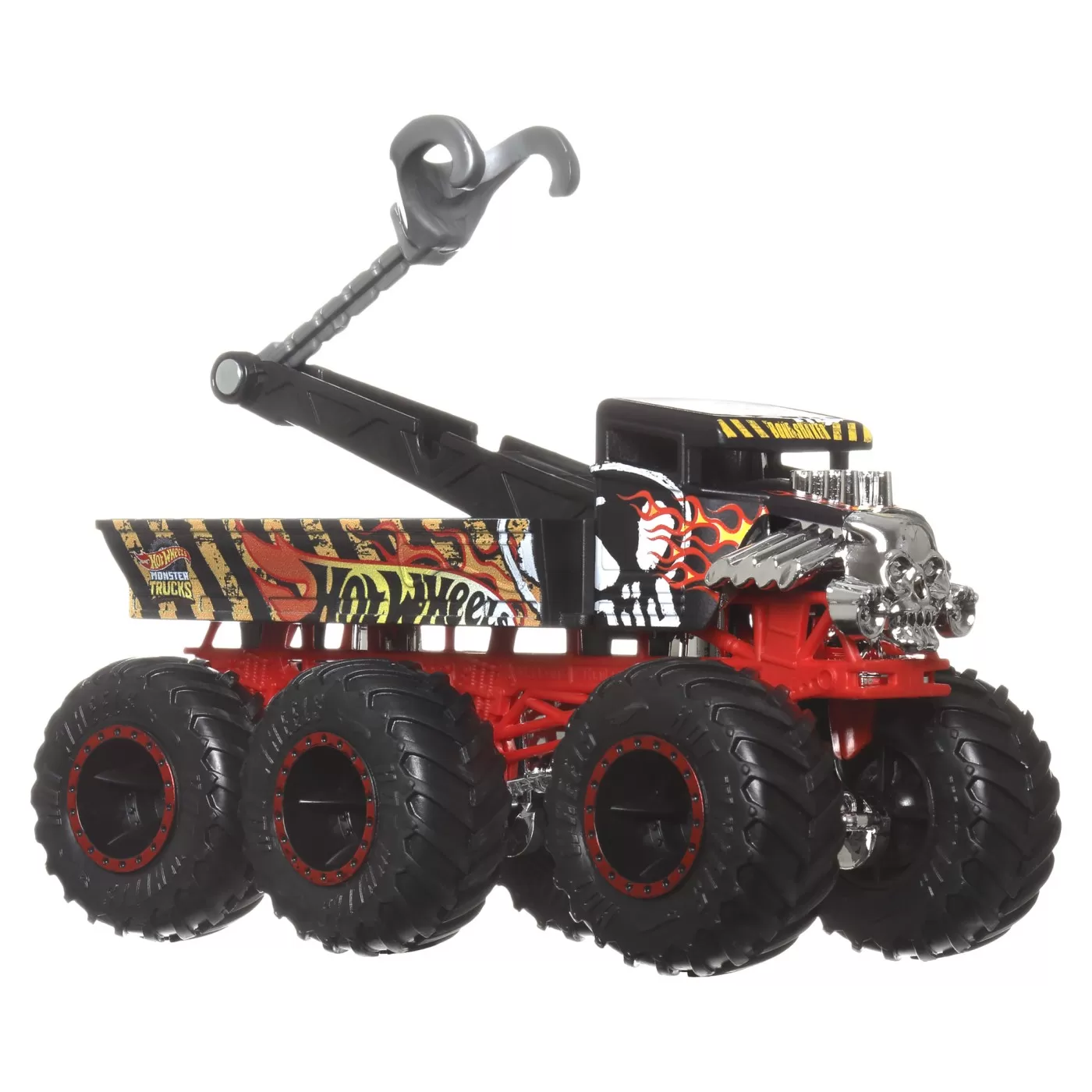 Hot wheels monster truck big rigs masinuta metalica cu 6 roti bone shaker scara 1:64, varsta de la 3 ani la 7 ani [4]