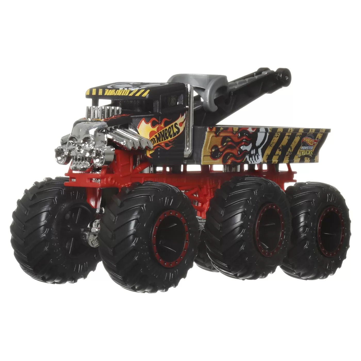 Hot wheels monster truck big rigs masinuta metalica cu 6 roti bone shaker scara 1:64, varsta de la 3 ani la 7 ani [3]