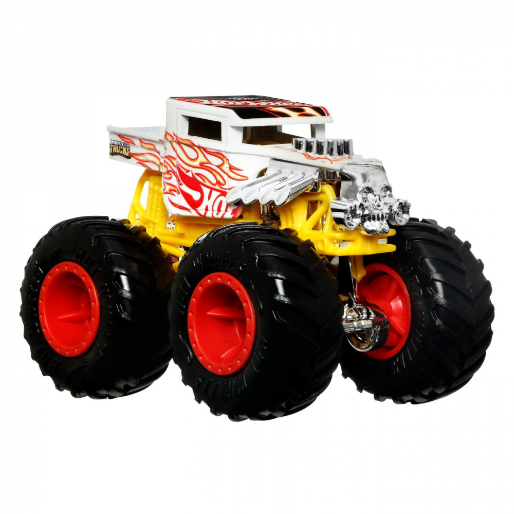 Hot wheels monster truck camion bone shaker cu culori schimbatoare scara 1:64, varsta de la 3 ani la 10 ani [6]