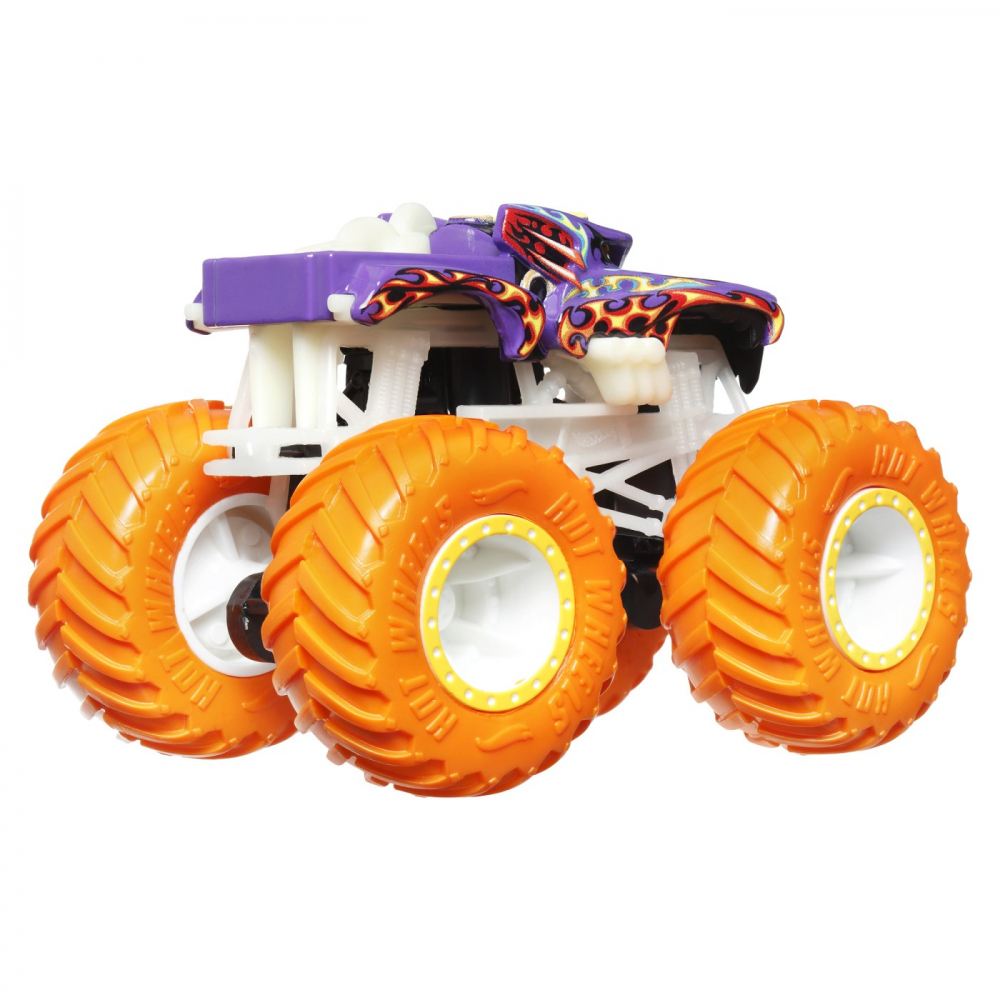 Hot wheels monster truck glow in the dark masinuta hotweiler scara 1:64, varsta de la 3 ani la 7 ani [3]