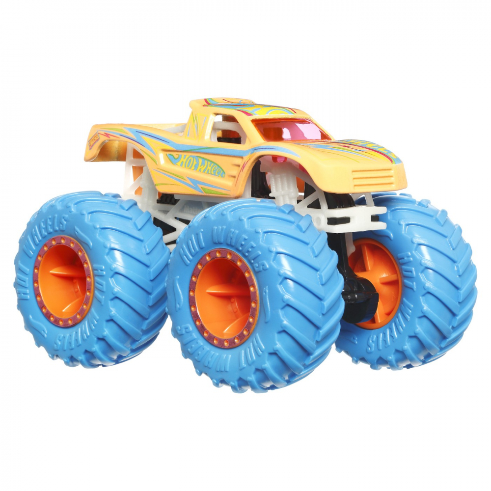Hot wheels monster truck glow in the dark masinuta podium crasher scara 1:64, varsta de la 3 ani la 7 ani [5]