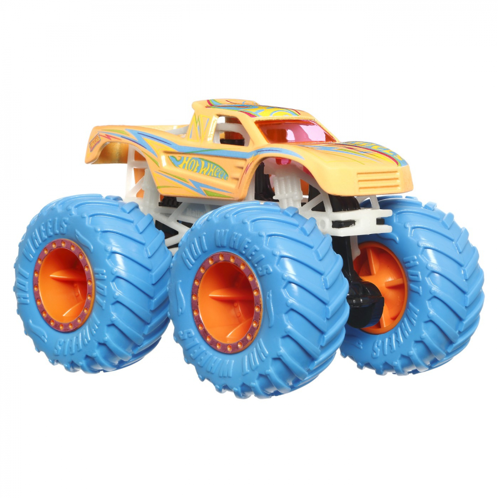 Hot wheels monster truck glow in the dark masinuta podium crasher scara 1:64, varsta de la 3 ani la 7 ani [6]