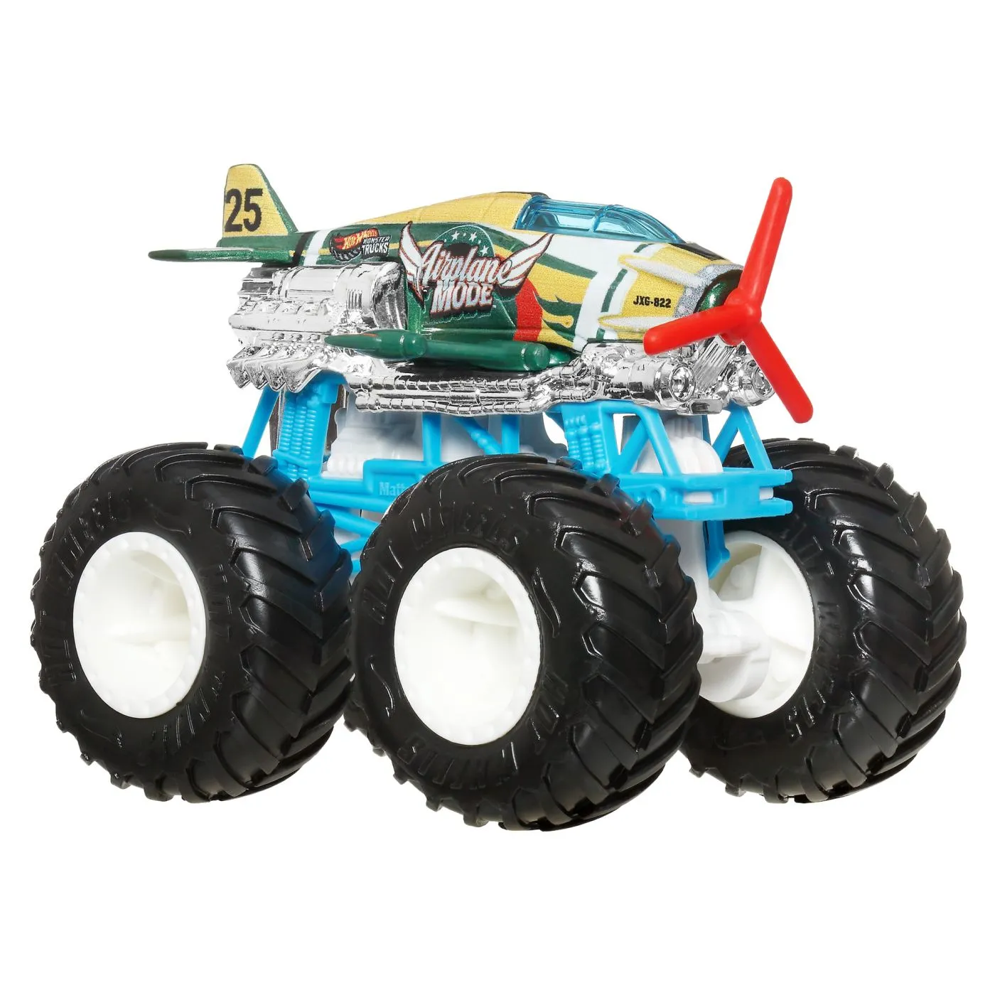 Hot wheels monster truck masinuta airplane mode scara 1:64, copii varsta 3 ani pana la 14 ani [5]