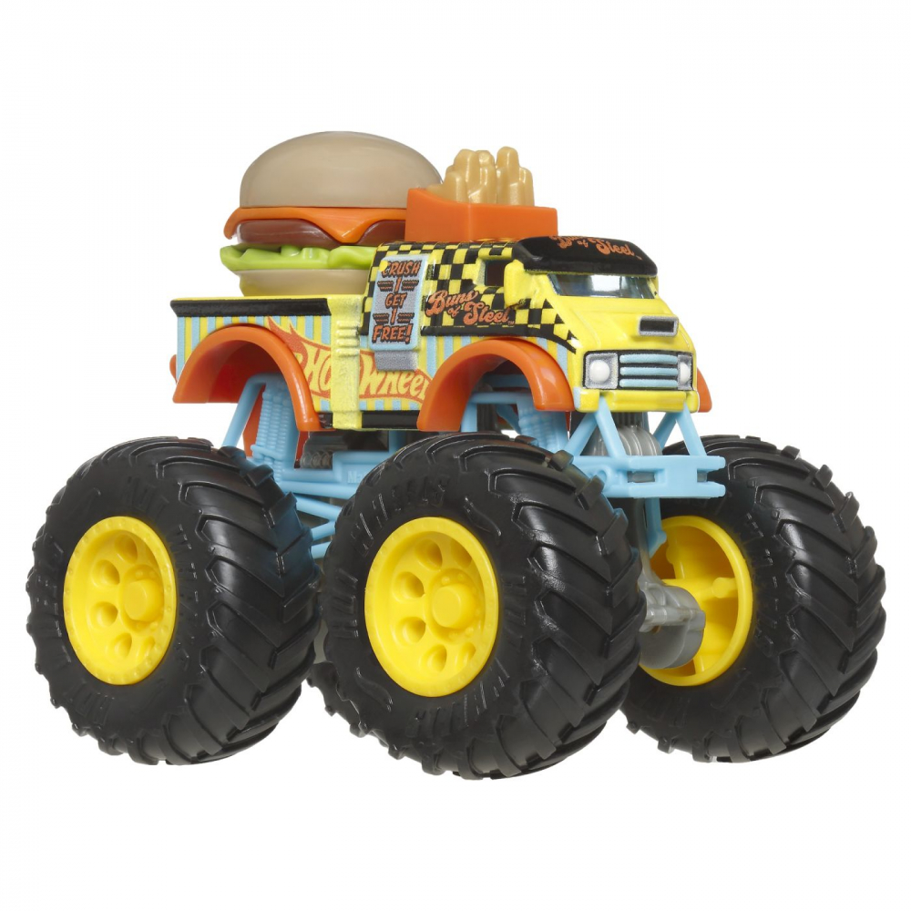 Hot wheels monster truck masinuta buns of steel scara 1:64, varsta de la 3 ani la 14 ani [5]