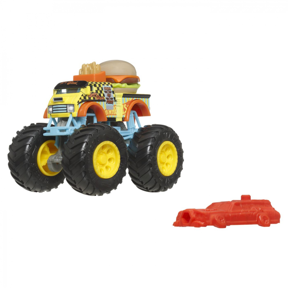 Hot wheels monster truck masinuta buns of steel scara 1:64, varsta de la 3 ani la 14 ani [2]