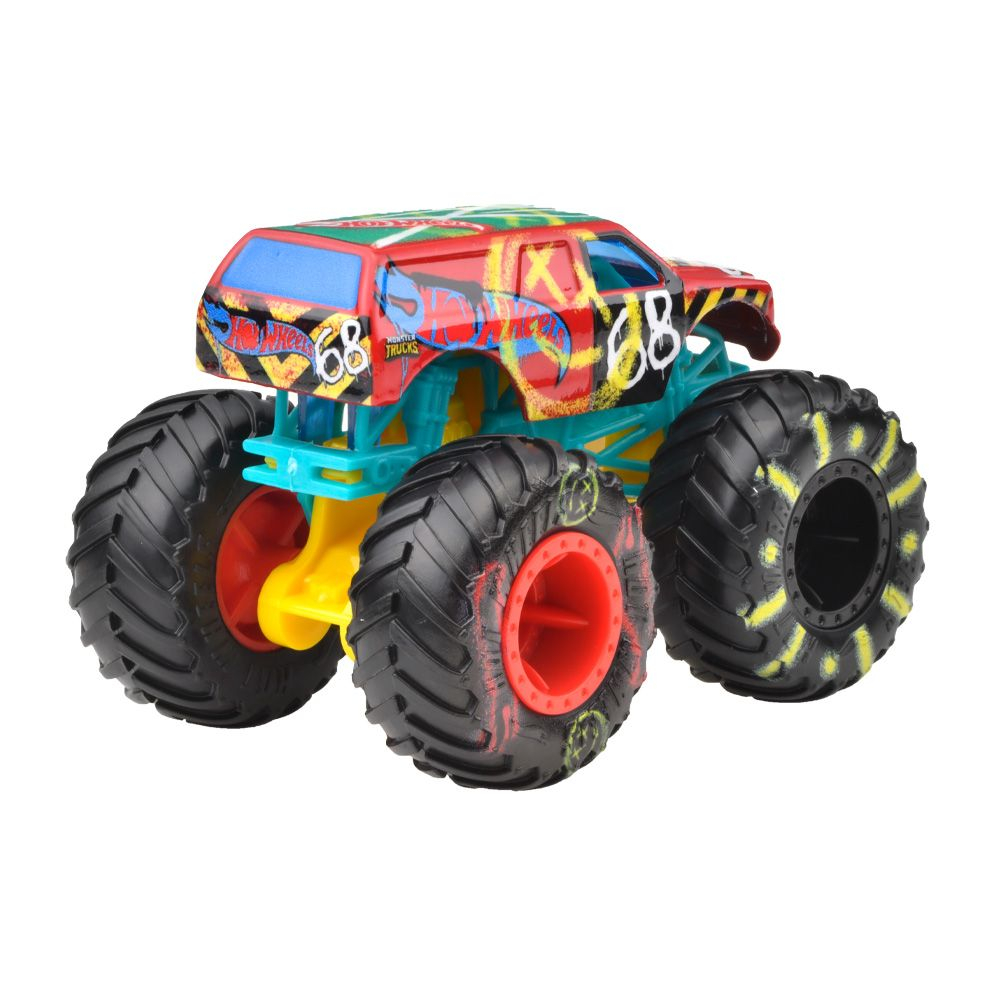 hot wheels monster truck masinuta demo derby scara 1:64, varsta de la 3 ani la 14 ani [2]