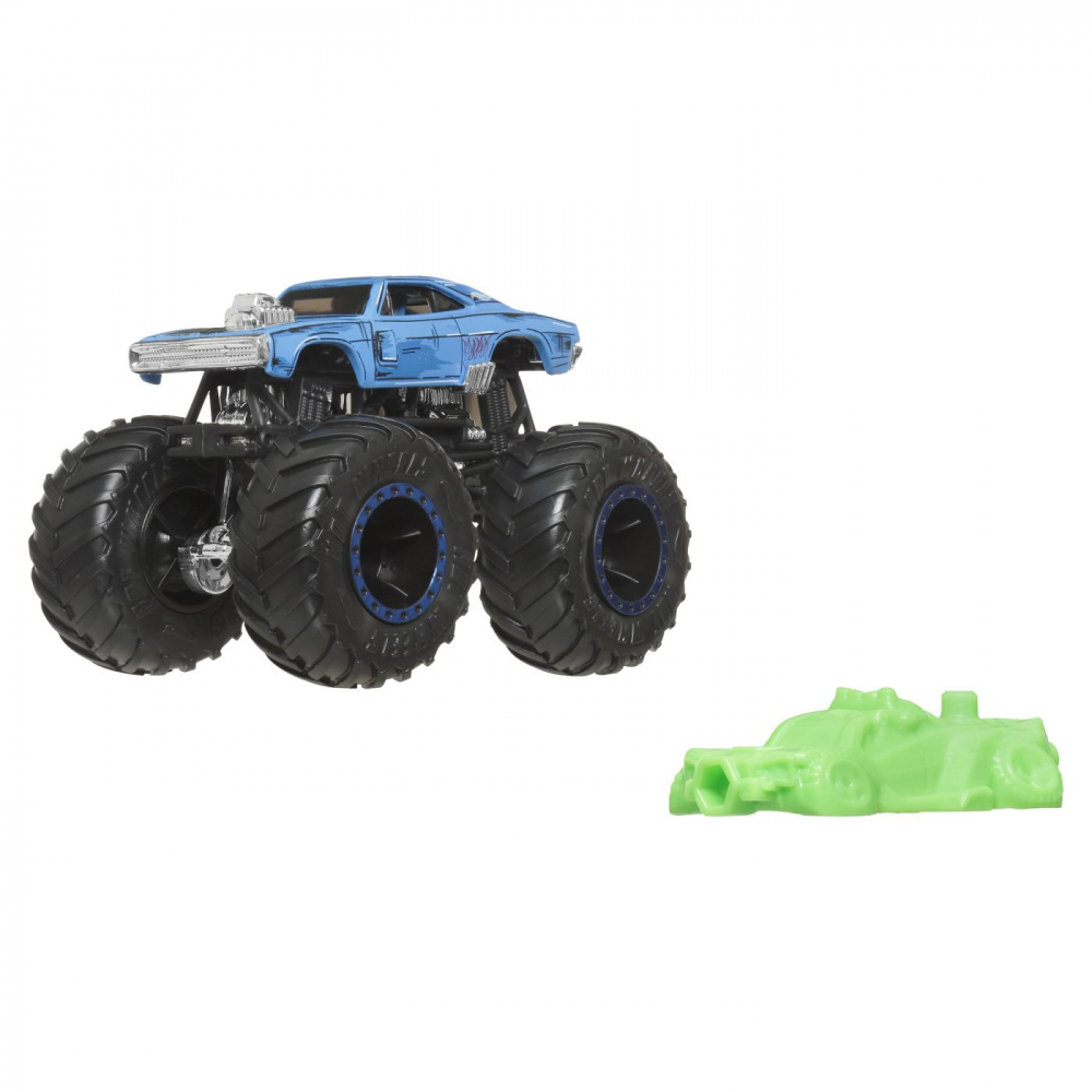 Hot wheels monster truck masinuta dodge charger rt scara 1:64, varsta de la 3 ani la 14 ani [3]