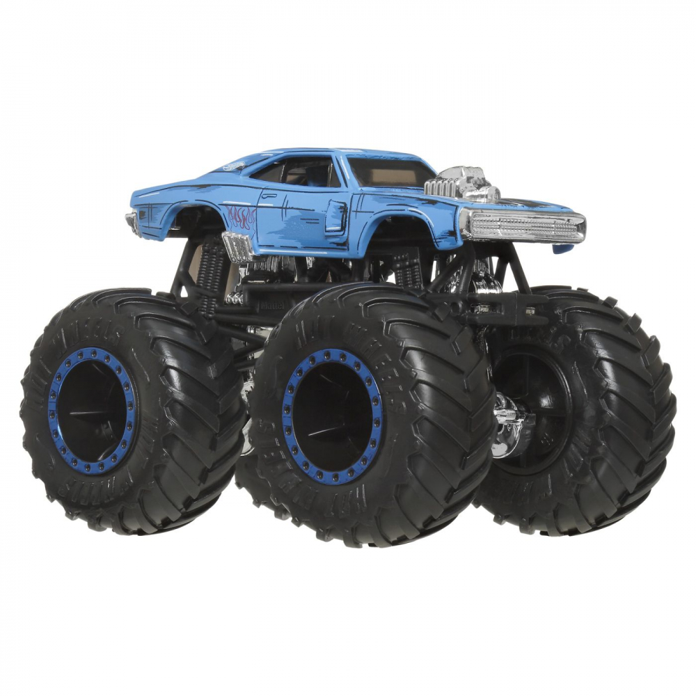 Hot wheels monster truck masinuta dodge charger rt scara 1:64, varsta de la 3 ani la 14 ani [2]