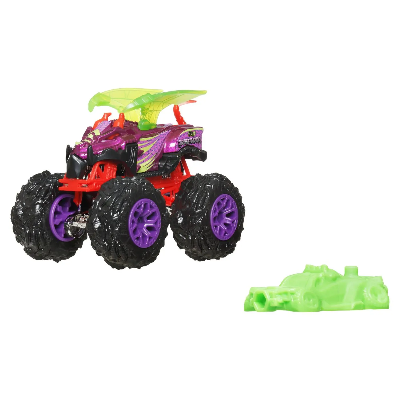 Hot wheels monster truck masinuta dragonizer scara 1:64, copii varsta 3 ani pana la 14 ani [2]