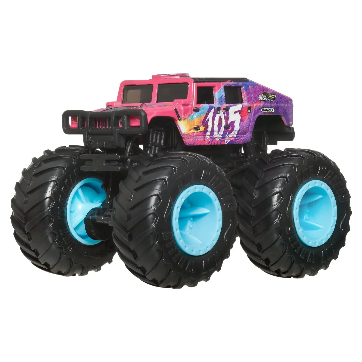 Hot wheels monster truck masinuta humvee 4-ct fastback scara 1:64, copii varsta 3 ani pana la 14 ani [3]