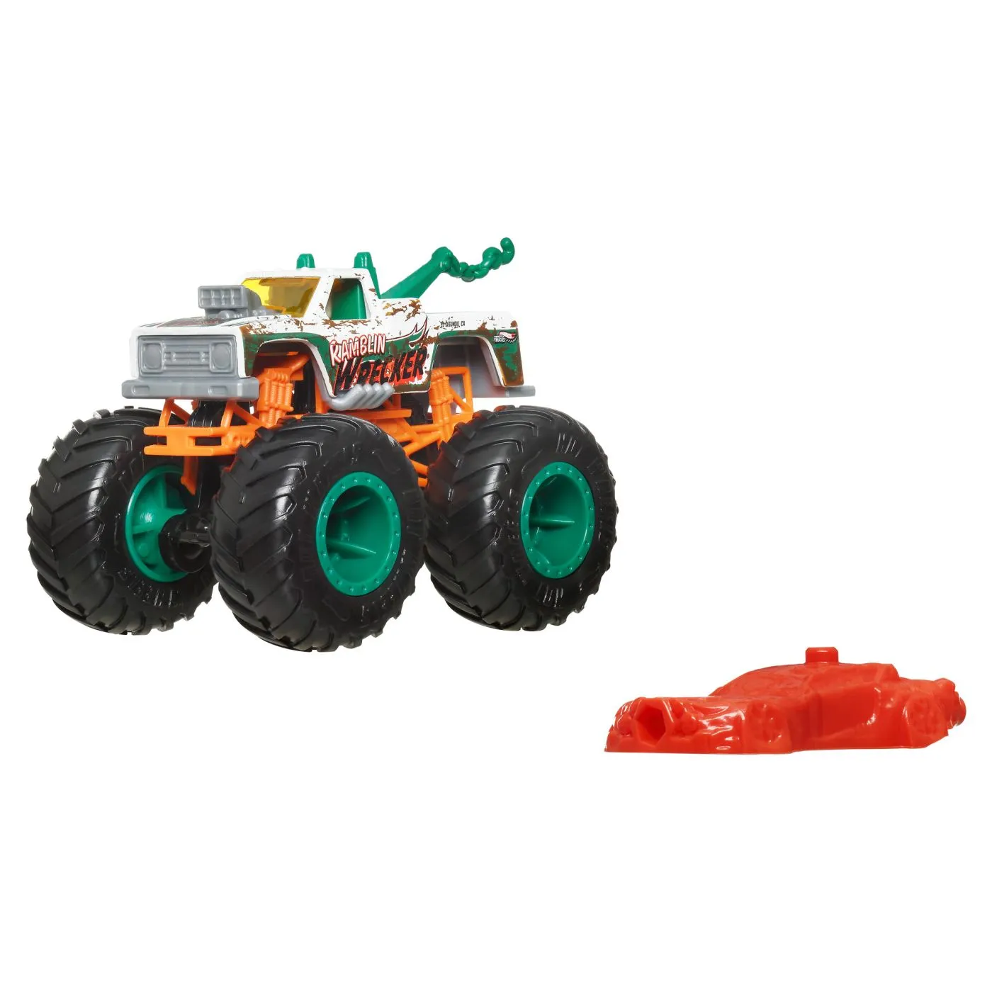 Hot wheels monster truck masinuta ramblin wrecker scara 1:64, copii varsta 3 ani pana la 14 ani [2]