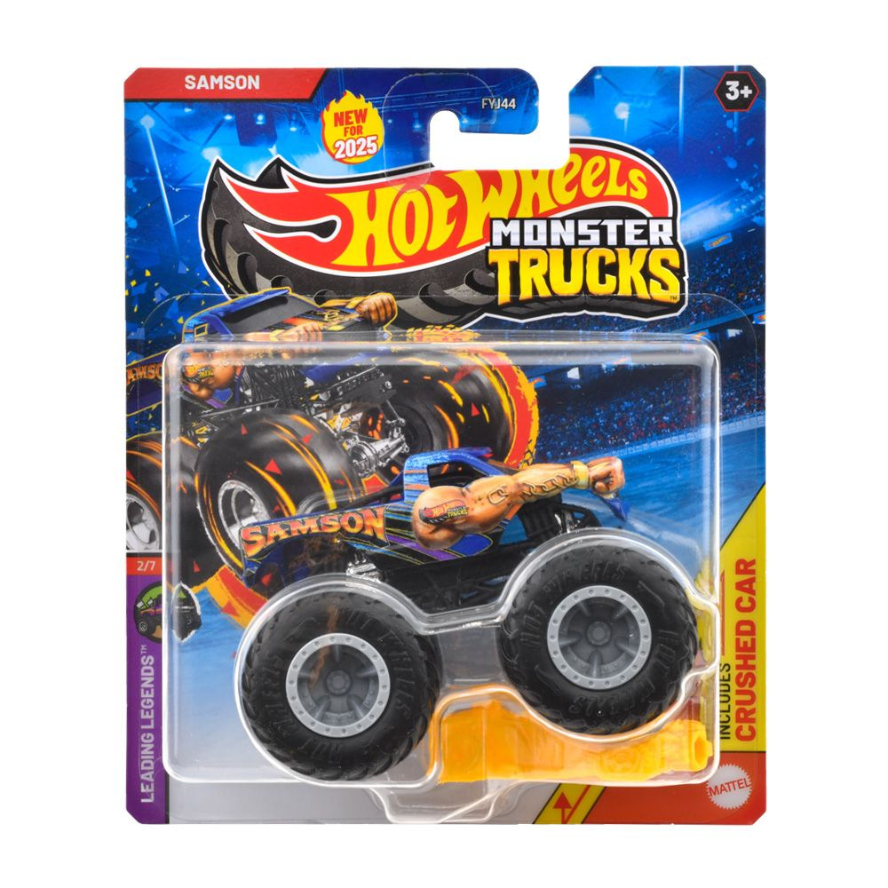 Hot wheels monster truck masinuta samson scara 1:64, varsta de la 3 ani la 14 ani [1]