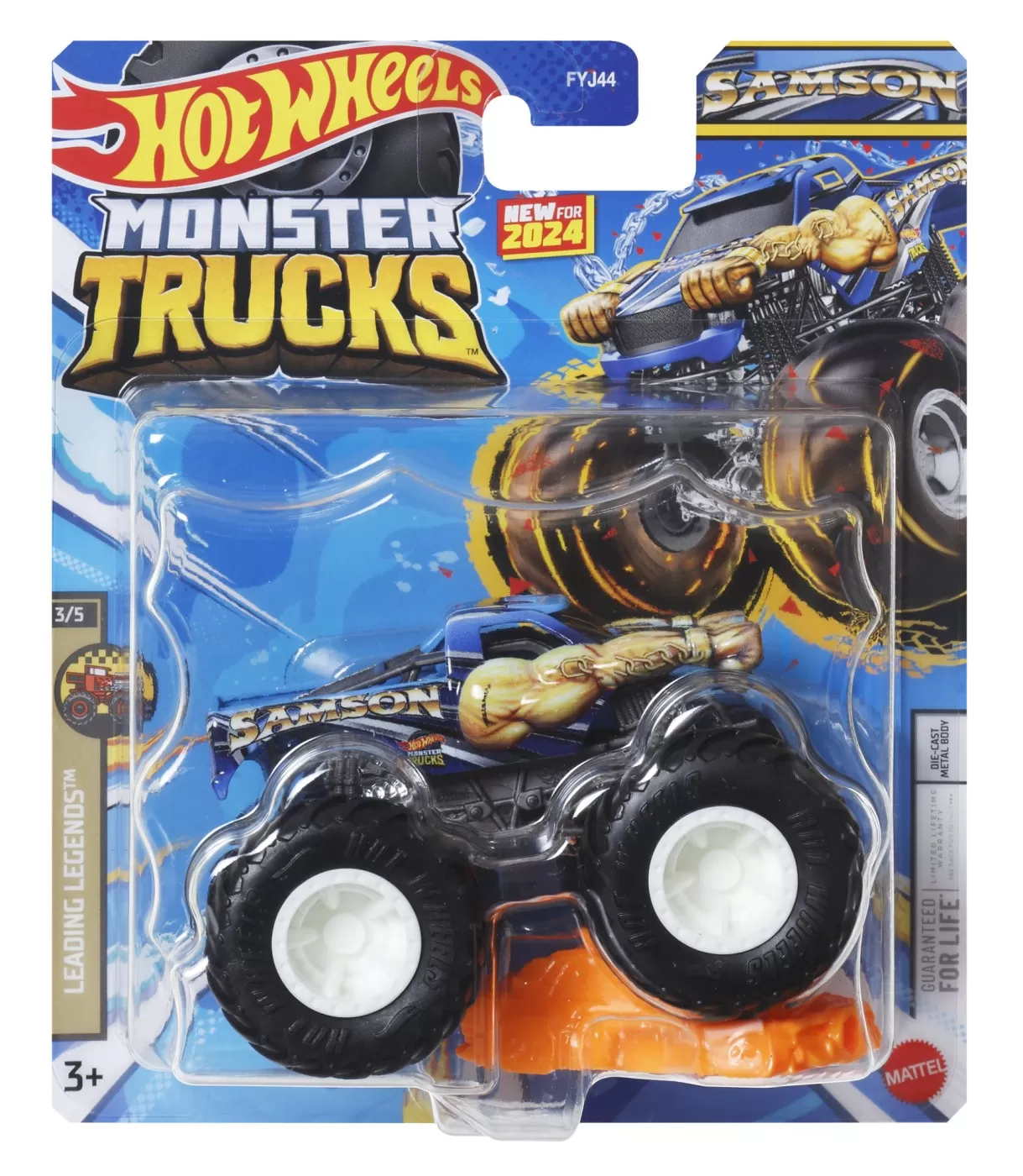 Hot wheels monster truck masinuta samson scara 1:64, varsta de la 3 ani la 14 ani [1]