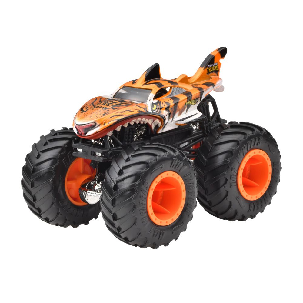 Hot wheels monster truck masinuta tiger shark scara 1:64, varsta de la 3 ani la 14 ani [2]