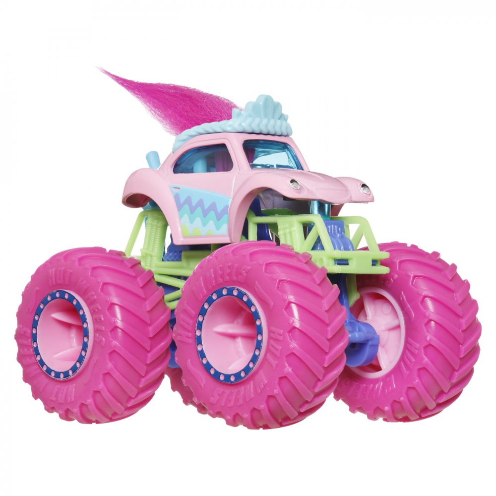 Hot wheels monster truck masinuta trolls poppy scara 1:64, varsta de la 3 ani la 14 ani [2]