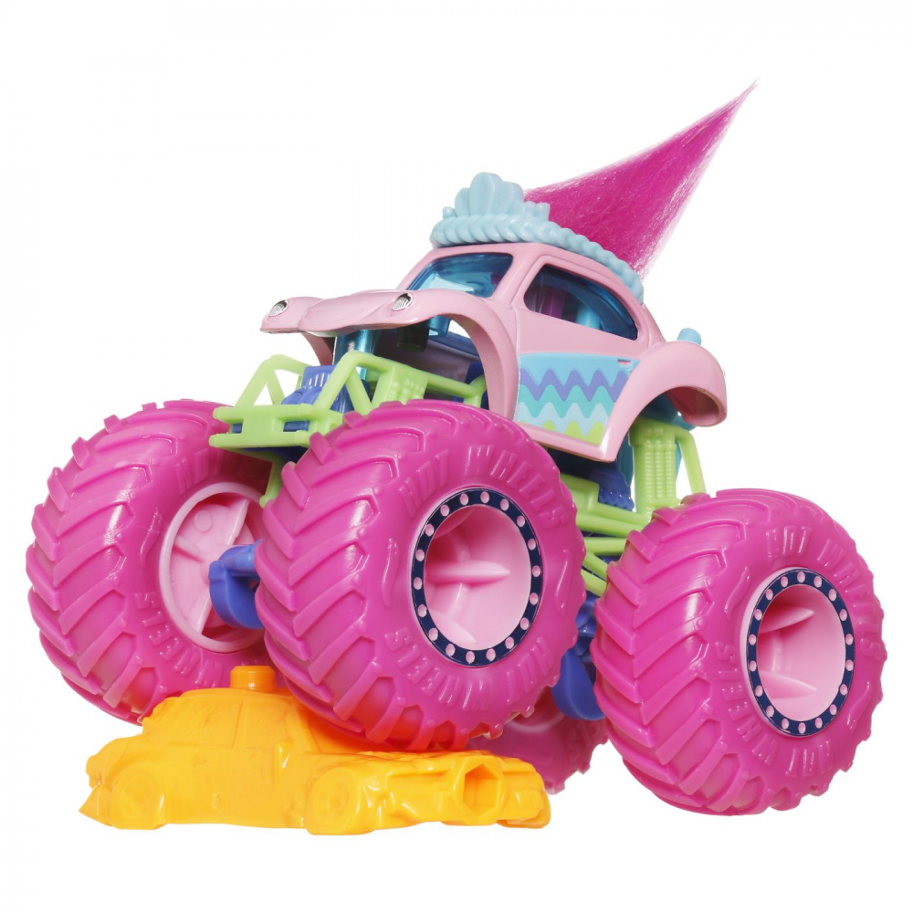 Hot wheels monster truck masinuta trolls poppy scara 1:64, varsta de la 3 ani la 14 ani [3]