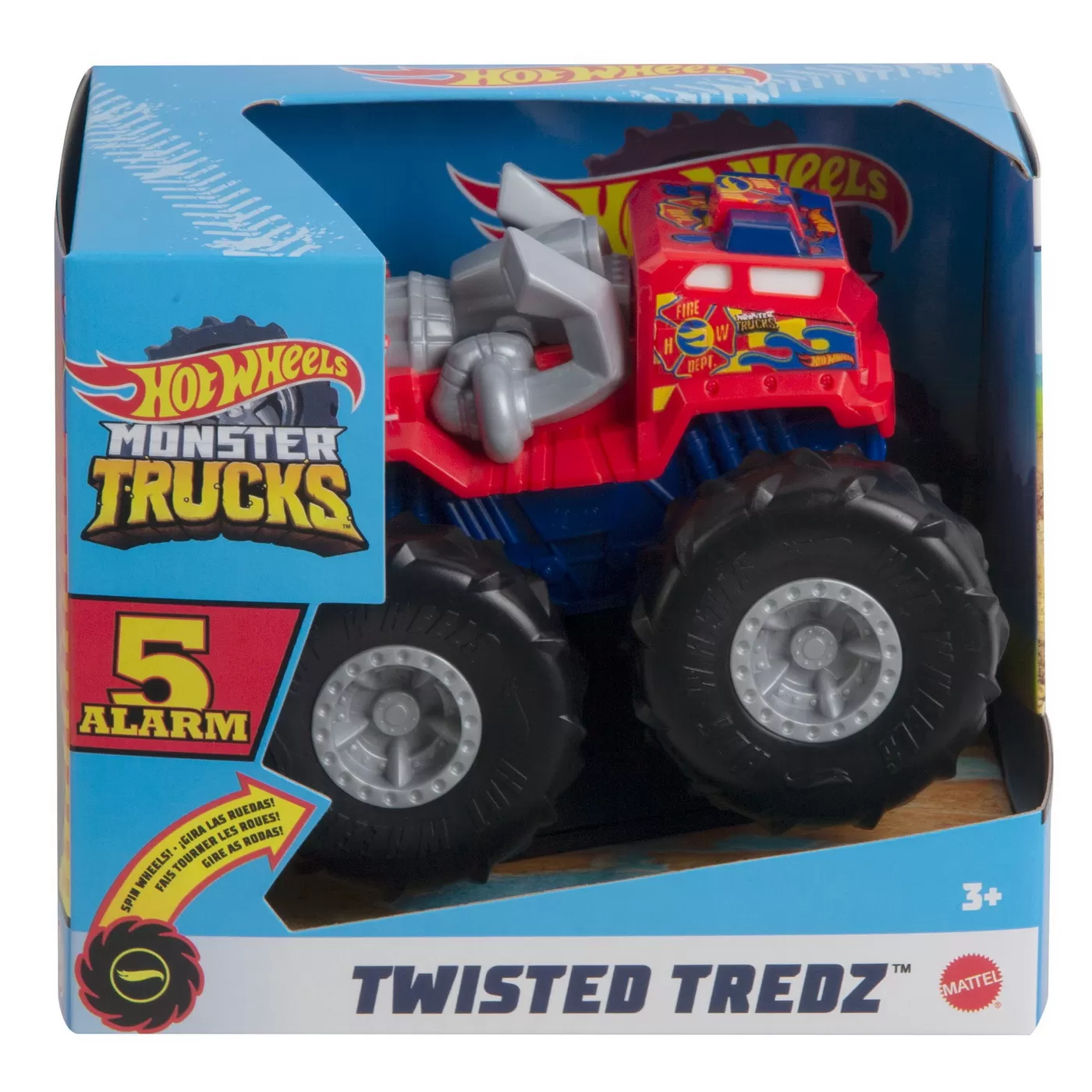Hot wheels monster truck masinuta twister tredz 5 alarm scara 1:43, varsta de la 3 ani la 10 ani [1]