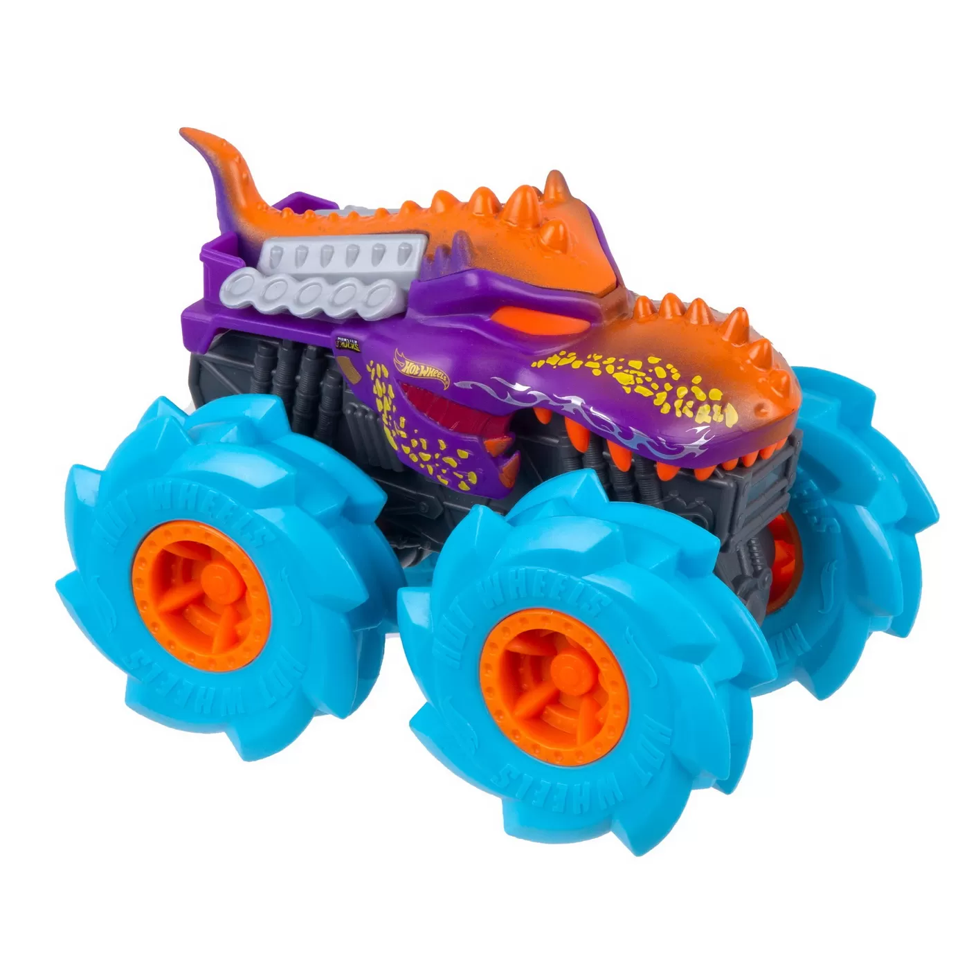 Hot wheels monster truck masinuta twister tredz mega wrex albastru scara 1:43, varsta de la 3 ani la 10 ani [2]