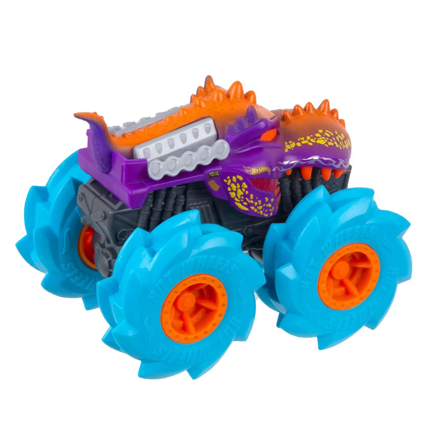 Hot wheels monster truck masinuta twister tredz mega wrex albastru scara 1:43, varsta de la 3 ani la 10 ani [3]