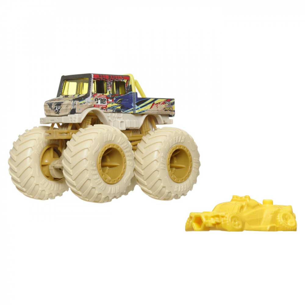 Hot wheels monster truck masinuta unimog scara 1:64, varsta de la 3 ani la 14 ani [5]