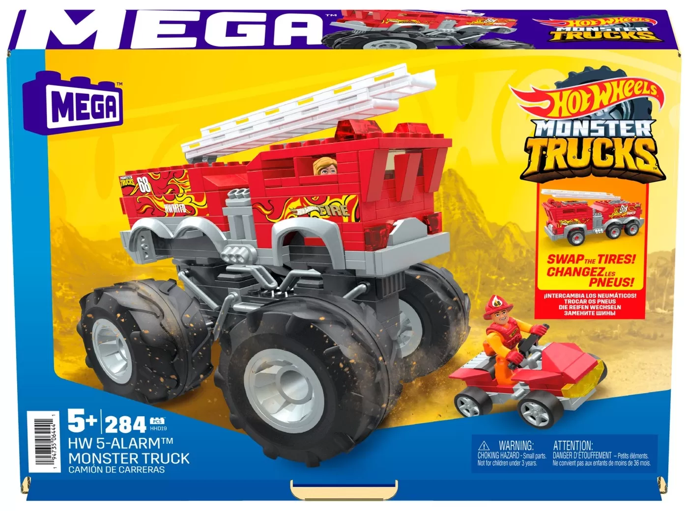 Hot wheels monster truck mega set constructie 5 alarm, varsta de la 5 ani la 8 ani [1]