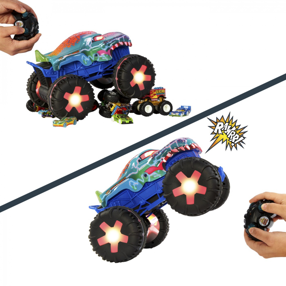 Hot wheels monster truck mega wrex alive rc scara 1 la15, varsta de la 5 ani la 10 ani [8]