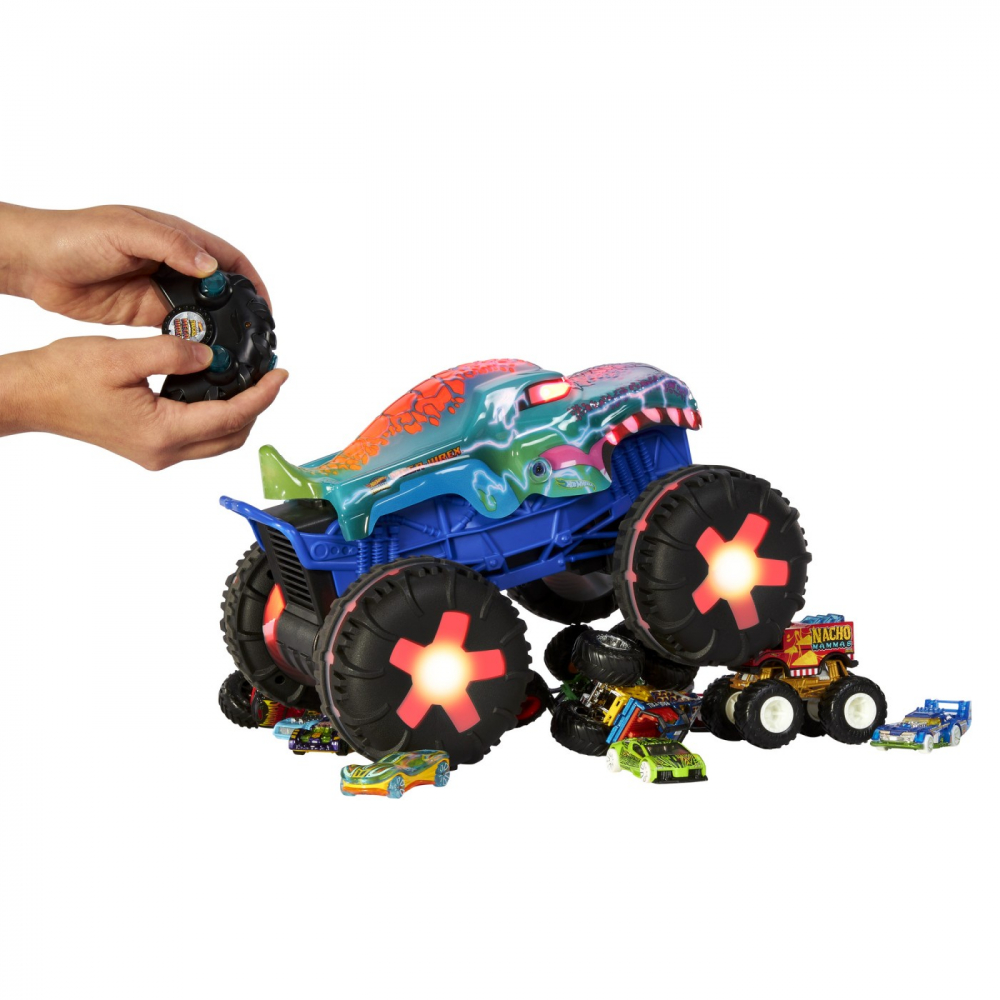 Hot wheels monster truck mega wrex alive rc scara 1 la15, varsta de la 5 ani la 10 ani [4]