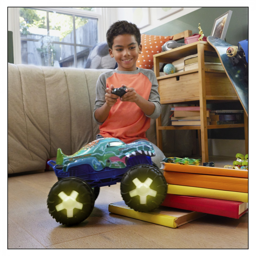 Hot wheels monster truck mega wrex alive rc scara 1 la15, varsta de la 5 ani la 10 ani [3]