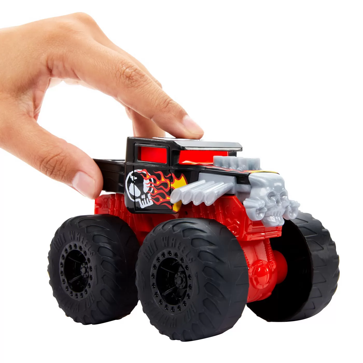 Hot wheels monster truck roarin wreckers bone shaker cu functii si sunete scara 1:43, varsta de la 3 ani la 10 ani [4]