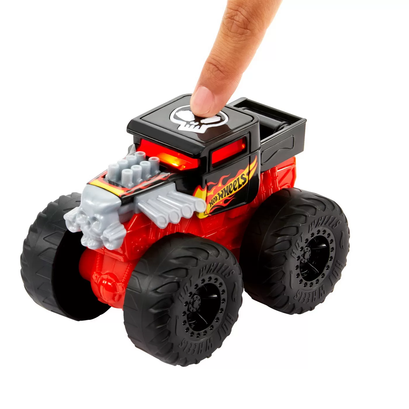 Hot wheels monster truck roarin wreckers bone shaker cu functii si sunete scara 1:43, varsta de la 3 ani la 10 ani [3]