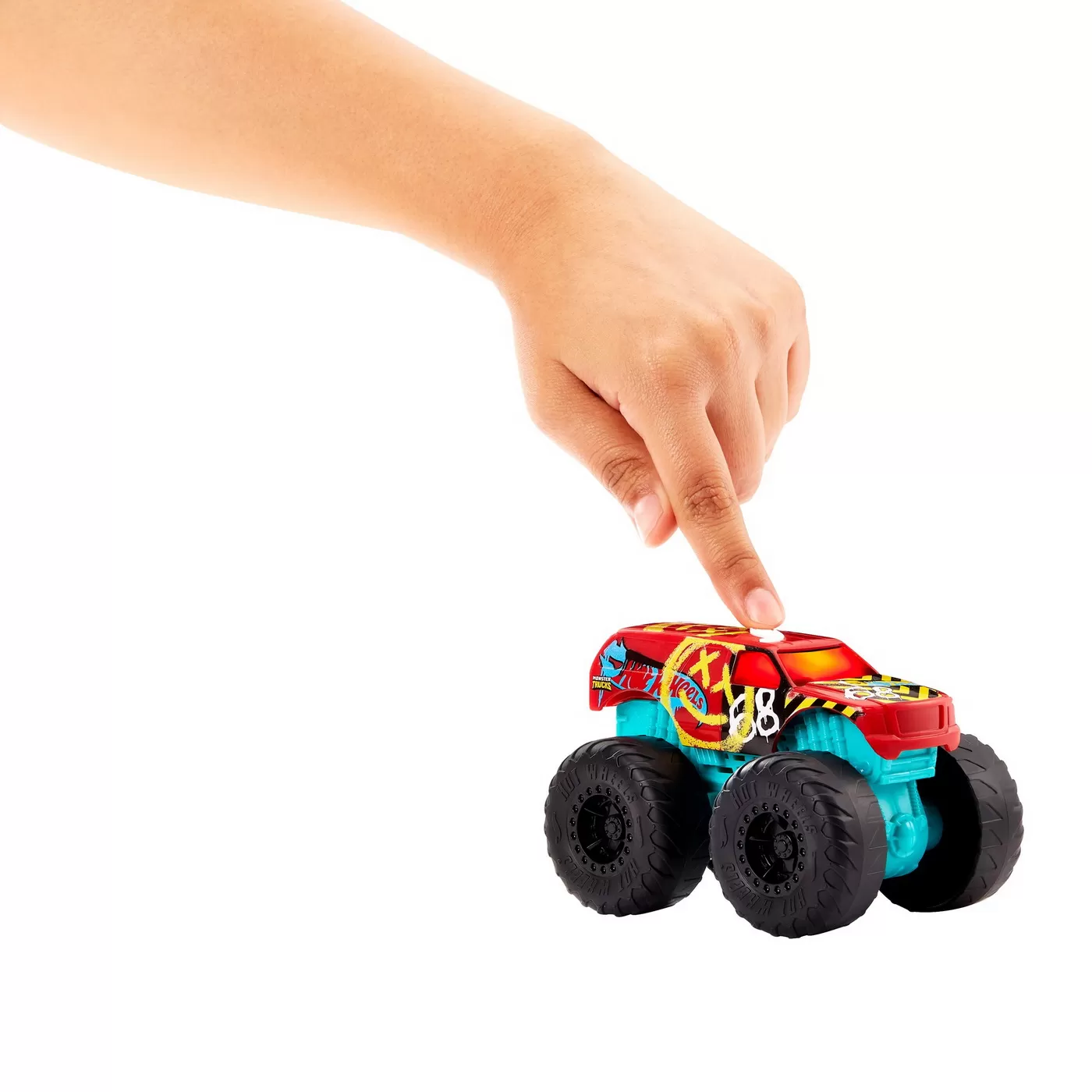 Hot wheels monster truck roarin wreckers demo derby cu functii si sunete scara 1:43, varsta de la 3 ani la 10 ani [3]