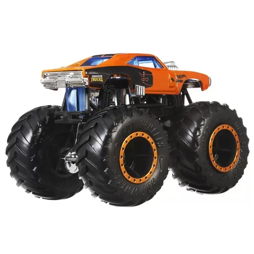 Hot wheels monster truck set 2 masini scara 1 la 64 dodger charger si rodger dodger, varsta de la 3 ani la 14 ani [3]