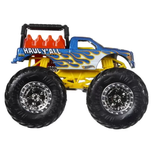 Hot wheels monster truck set 2 masini scara 1 la 64 haul yall si taxi, varsta de la 3 ani la 14 ani [5]