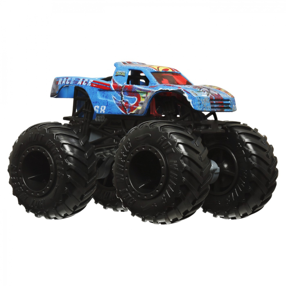 Hot wheels monster truck si masinuta metalica race ace, varsta de la 3 ani la 12 ani [4]