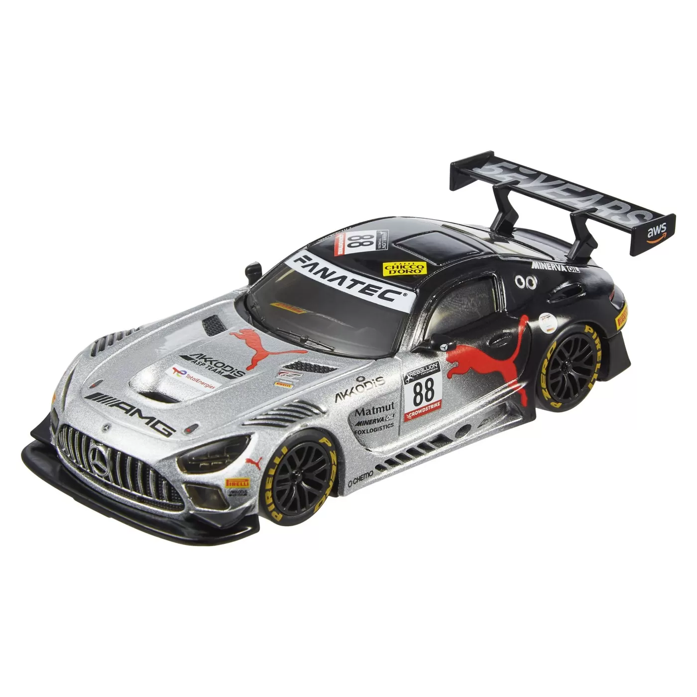 Hot wheels premium real riders masinuta metalica mercedes amg gt3 scara 1:43, varsta de la 3 ani la +15 ani [2]