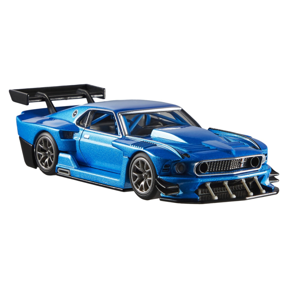 Hot wheels premium real riders masinuta metalica modified ford mustang 69 scara 1:43 [6]