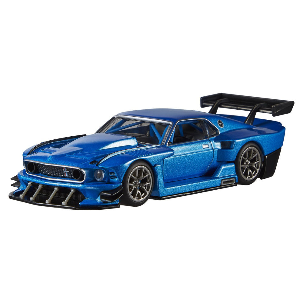 Hot wheels premium real riders masinuta metalica modified ford mustang 69 scara 1:43 [2]