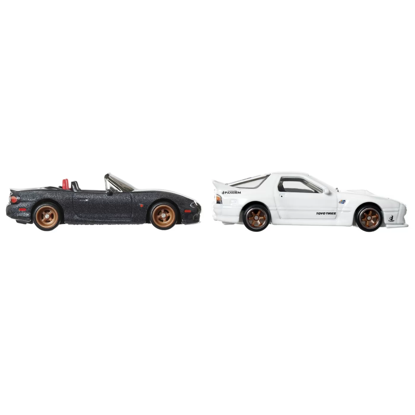Hot wheels premium set 2 masinute metalice mazdaspeed miata si mazda rx7 fc pandem scara 1:64, varsta de la 3 ani la +15 ani [6]