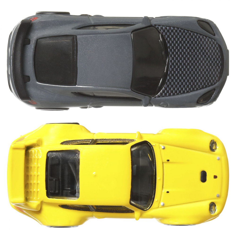 Hot wheels premium set 2 masinute metalice porsche 993 gt2 si porsche 718 cayman gt4 scara 1:64, varsta de la 3 ani la +15 ani [6]