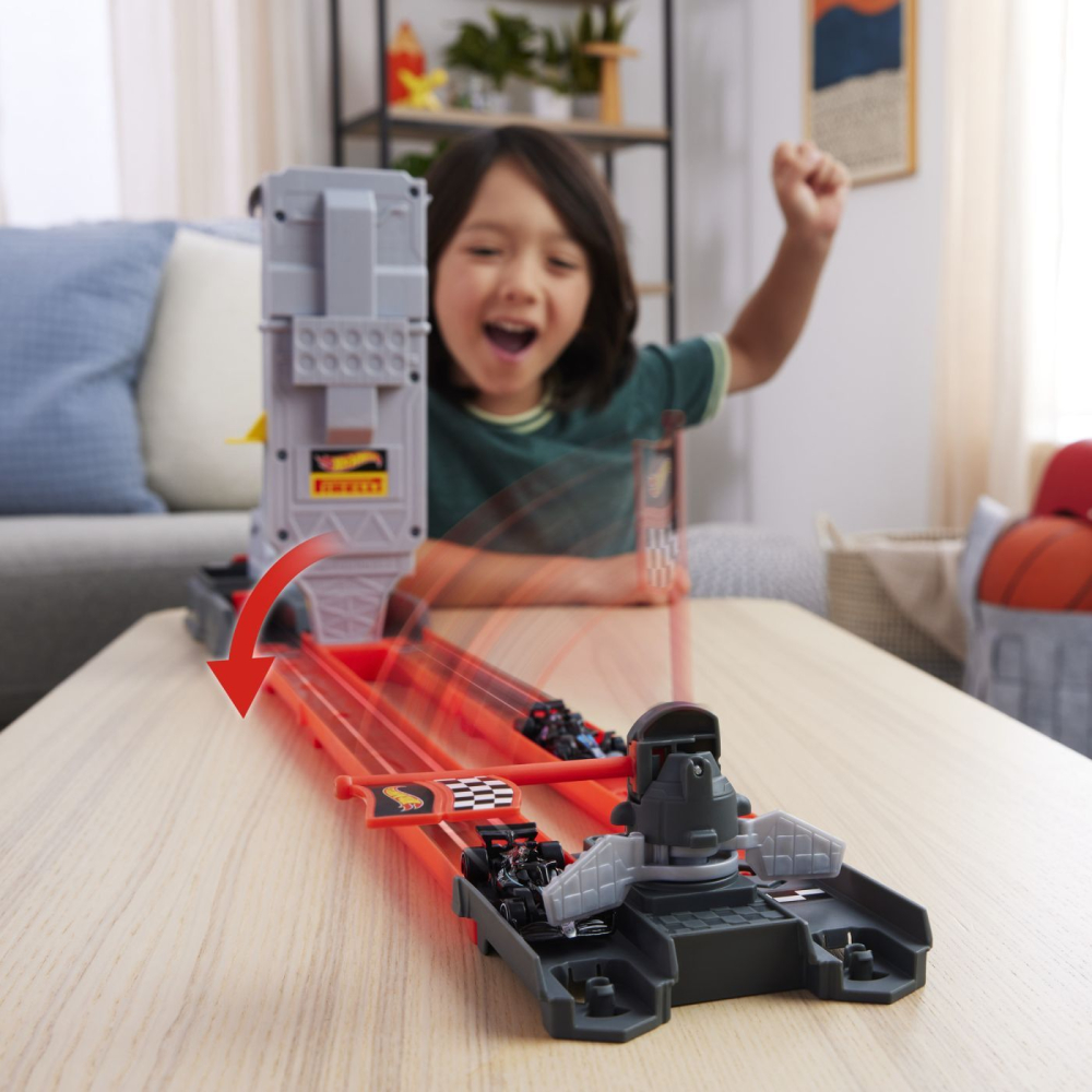 Hot wheels racing circuit de curse grid start formula 1 cu 2 masinute incluse copii 3 ani - 10 ani [7]