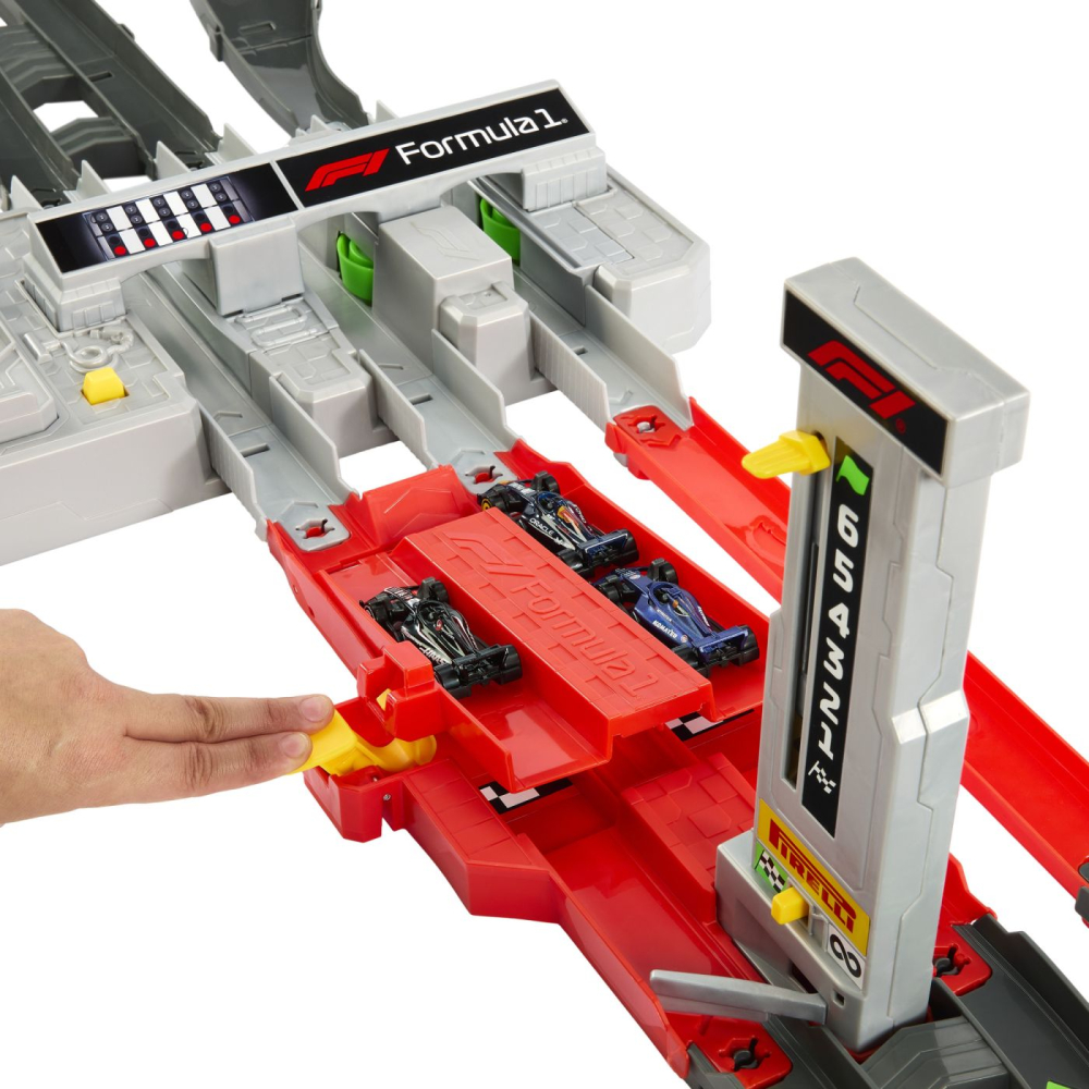 Hot wheels racing cuircuit de curse grand prix formula 1 cu 3 masinute incluse  copii cu varsta peste 5 ani [9]