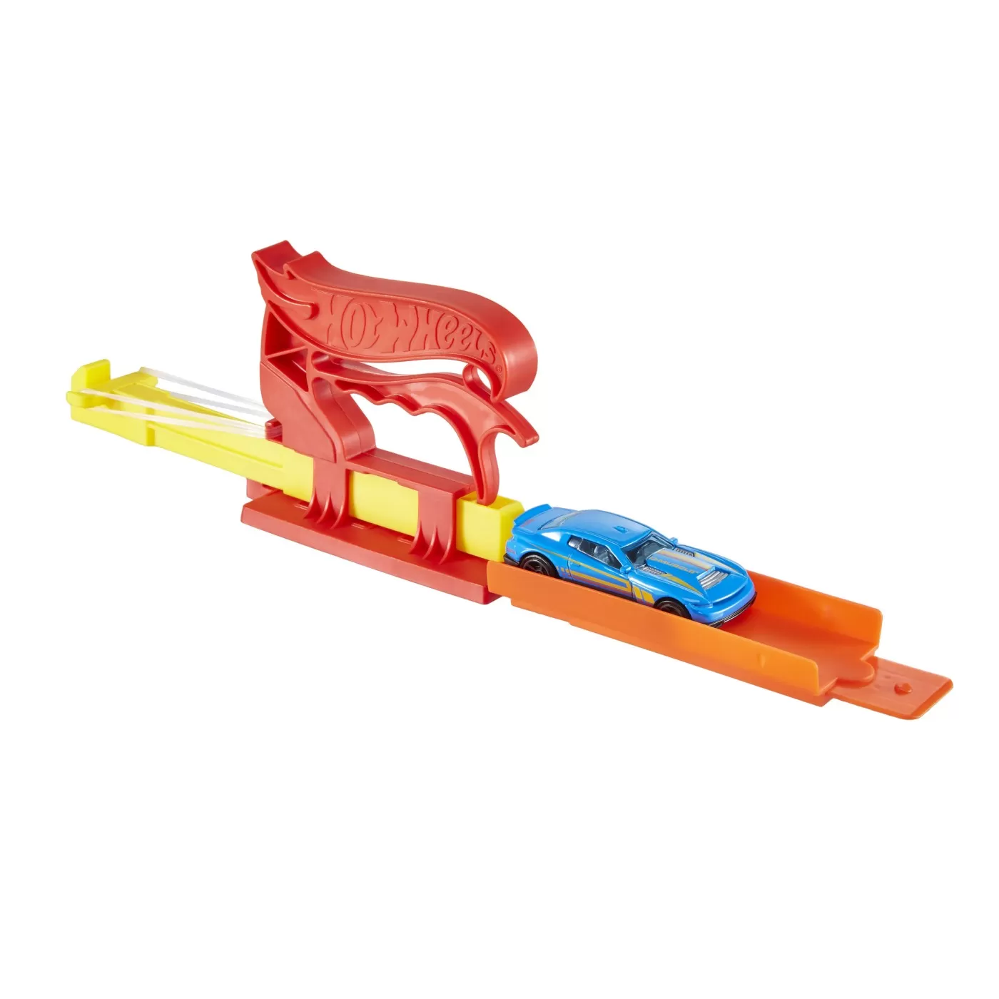 Hot wheels set lansator portabil rosu si masinuta, varsta de la 4 ani la 8 ani [2]