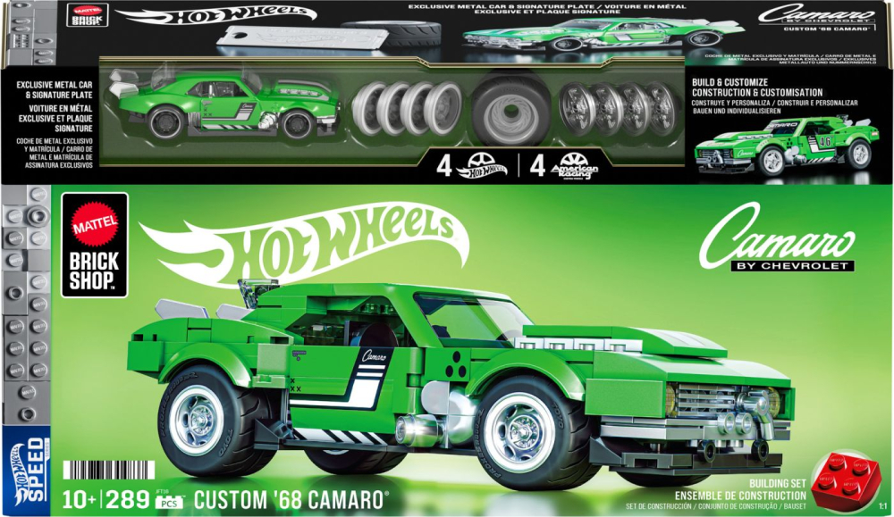 Hot wheels speed series set de constructii camaro by chevrolet 1968 copii cu varsta peste 10 ani [2]